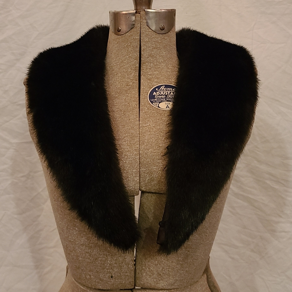 Real fur lapel